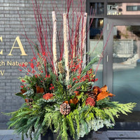 Planter decoration-Winter