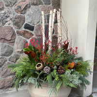 Planter decoration-Winter