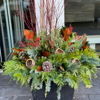 Planter decoration-Winter