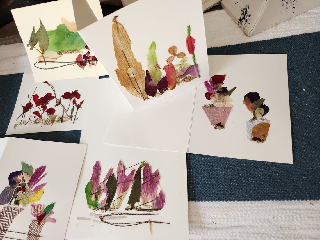 Handmade Pressed Flower Cards