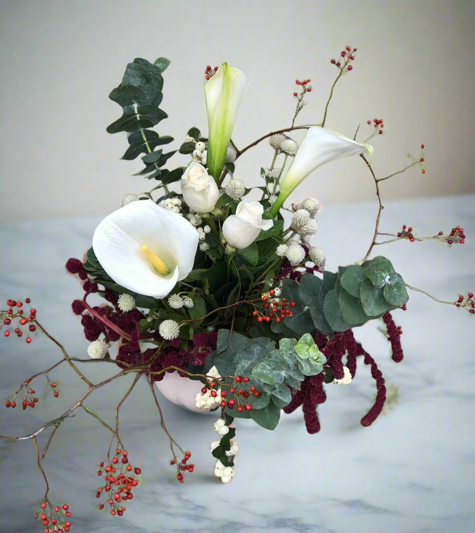 Harvest Berry Centerpiece for Thanksgiving