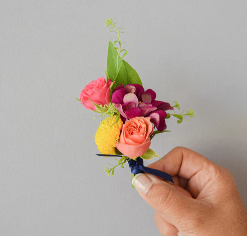 Vibrant Bloom Corsage & Boutonnier