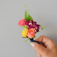 Vibrant Bloom Corsage & Boutonnier