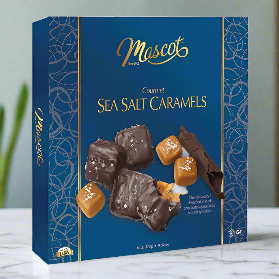 Mascot Dark Chocolate Sea Salt Caramels Box