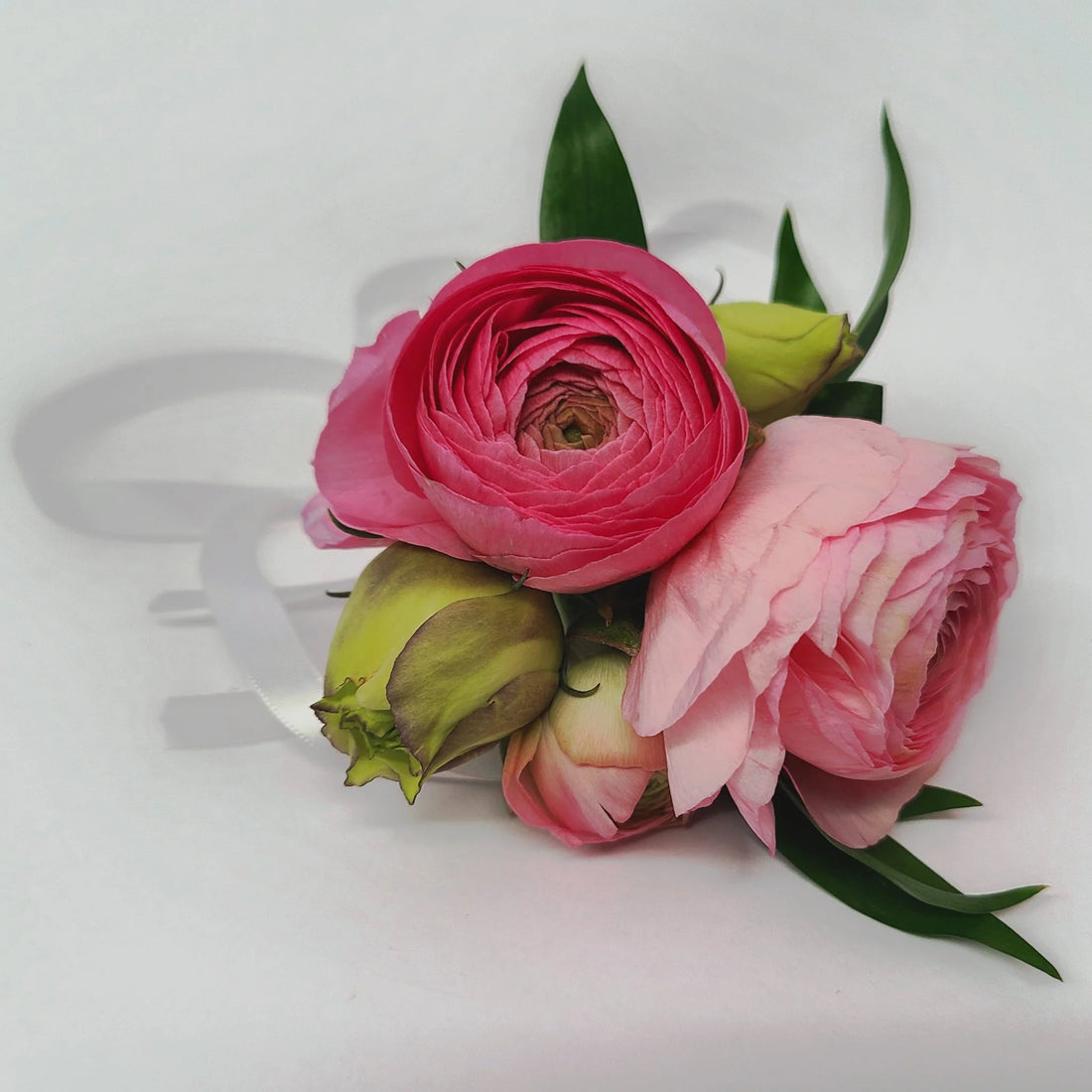 Ranunculus Charm Corsage and Boutonniere