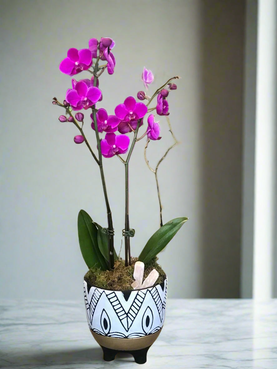 Serene Mini Orchid Charm
