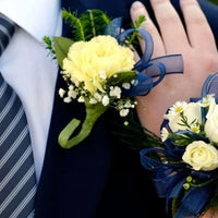Midnight Blue Corsage & Boutonnier